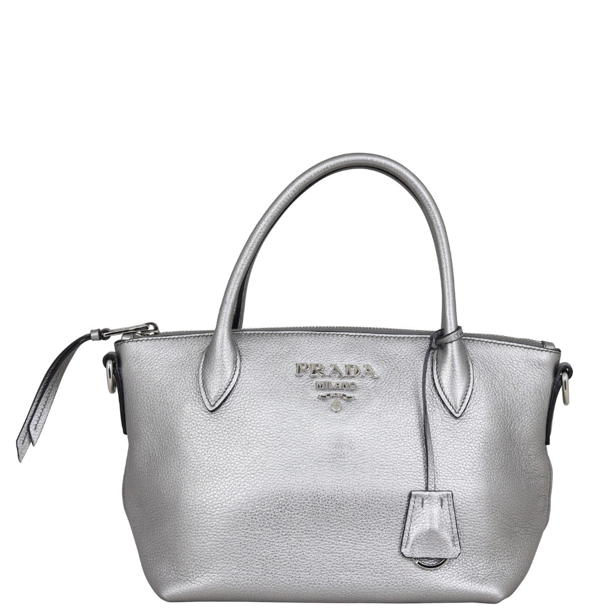 Prada Vitello Daino Small Zip Tote