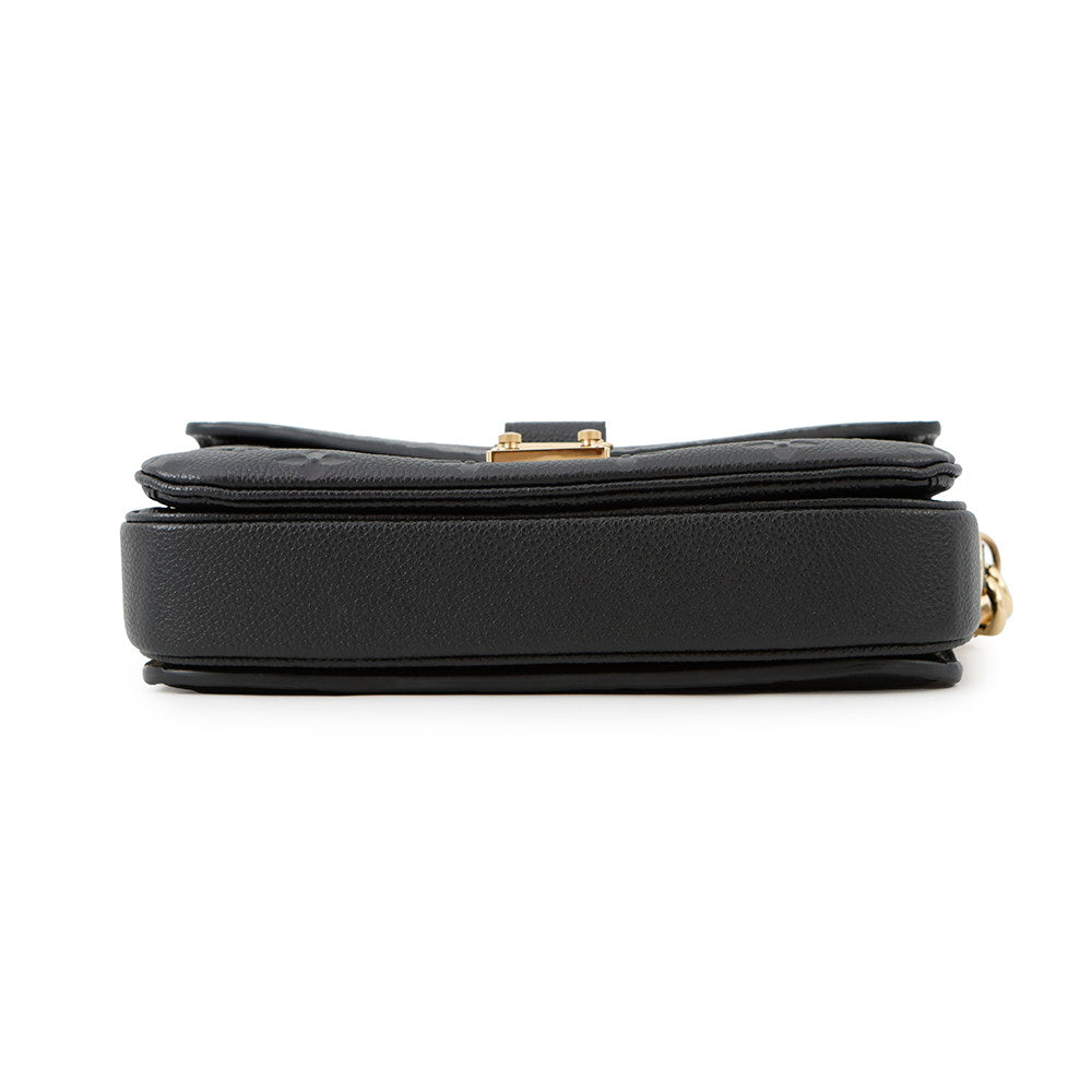 LOUIS VUITTON Pochette Metis EW NoirM46595 Monogram Empreinte Leather