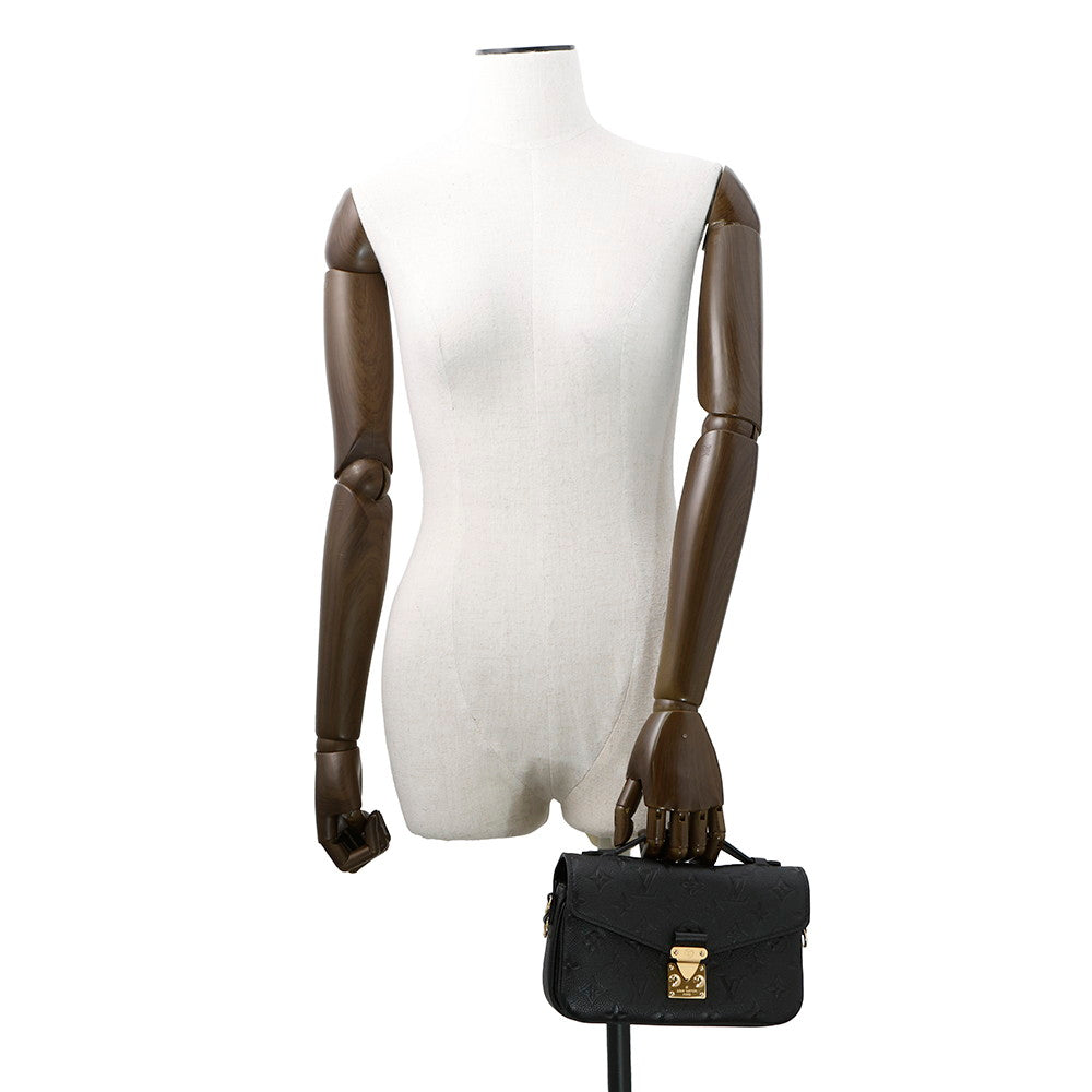 LOUIS VUITTON Pochette Metis EW NoirM46595 Monogram Empreinte Leather