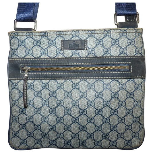 Gucci blue cloth handbag
