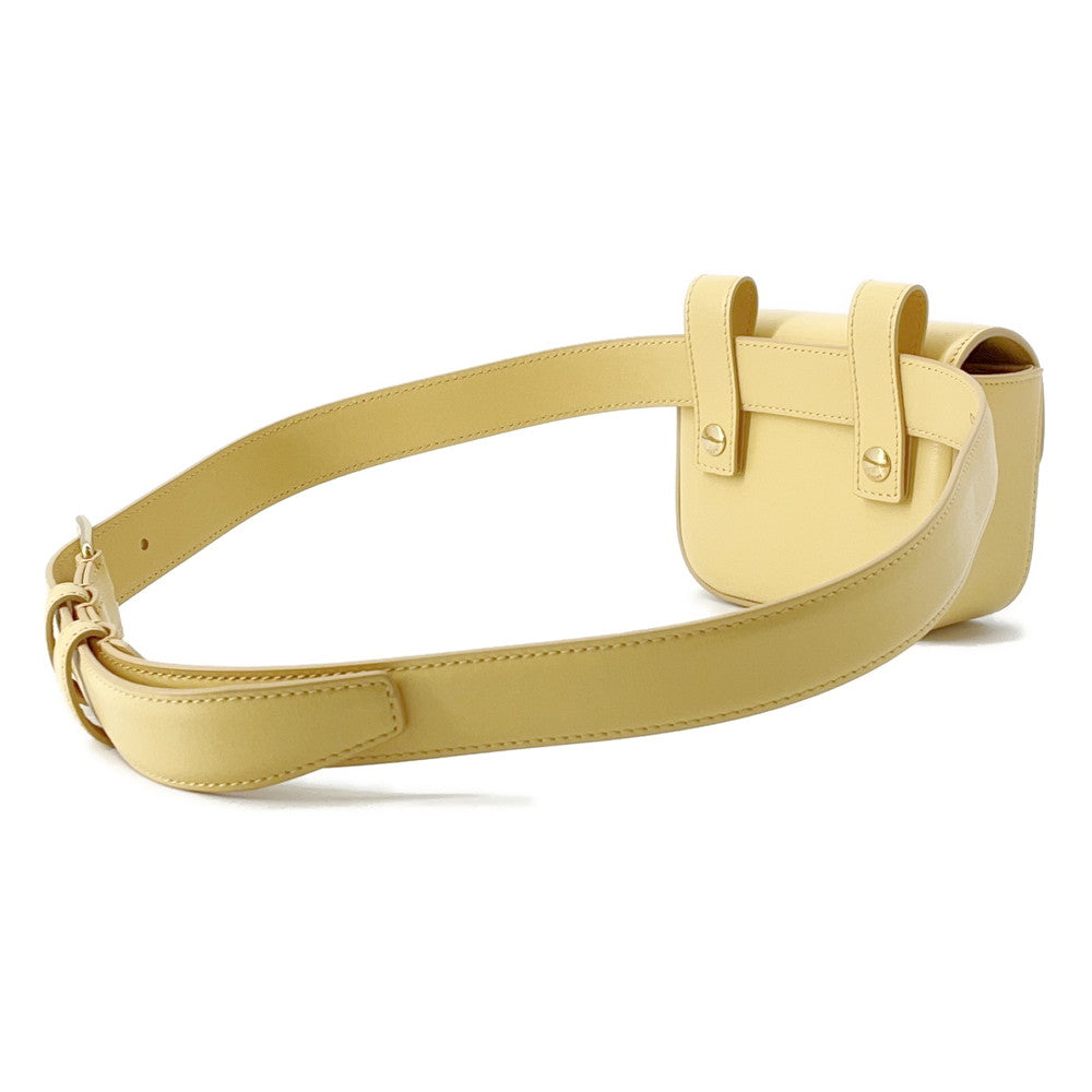 CELINE Triomphe belt bag Yellow45BCN3 Leather