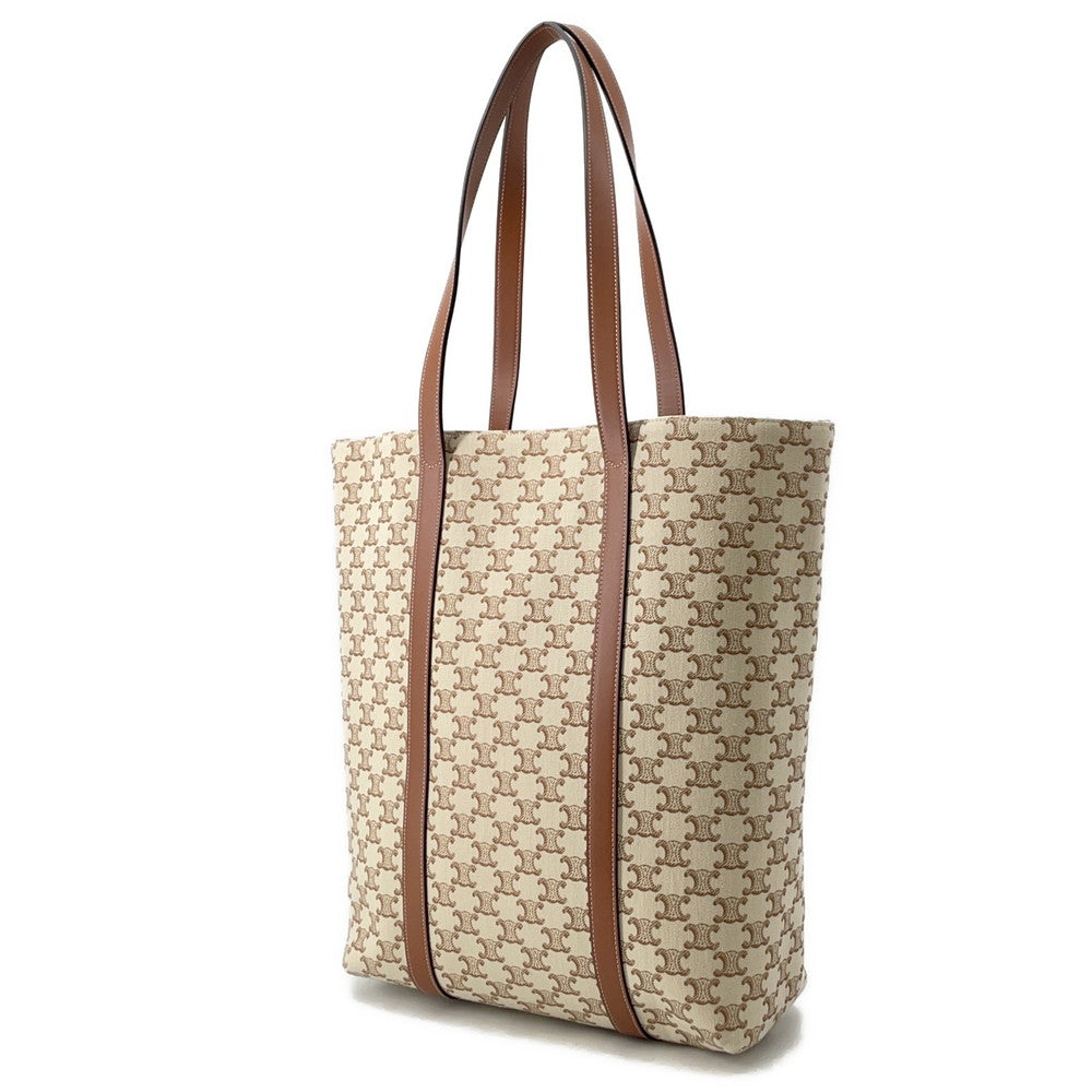 CELINE mum bag Natural/Tan194542 TriompheCanvas Leather