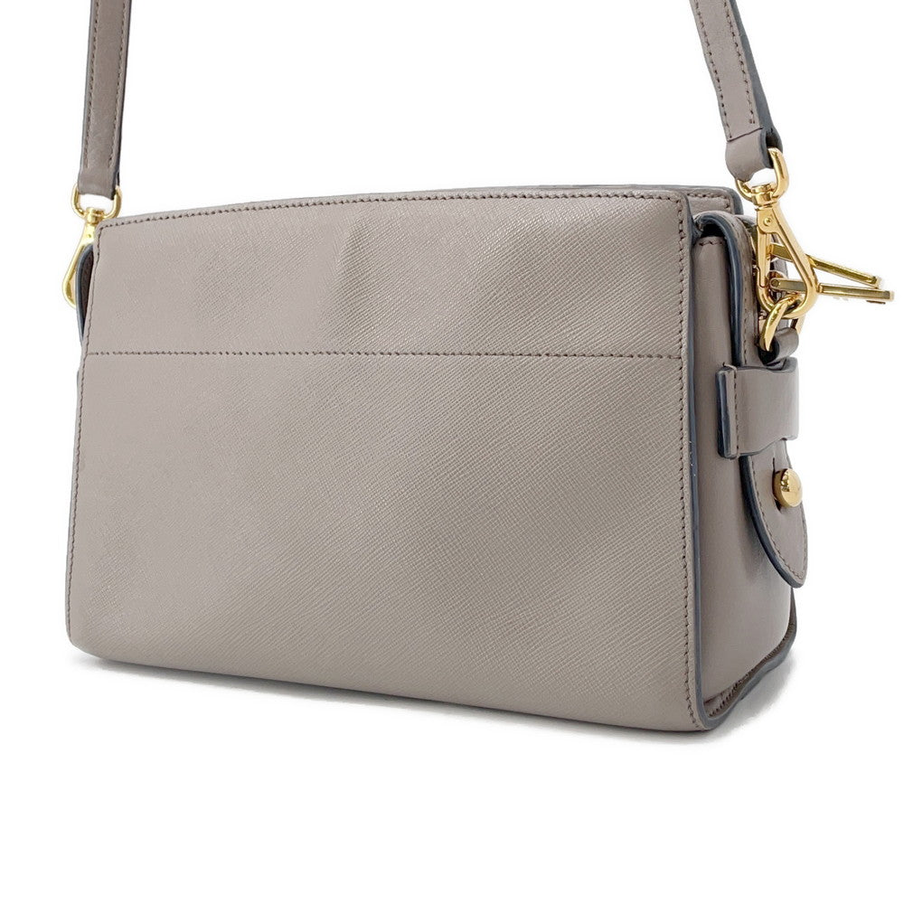 PRADA Saffiano Leather Shoulder Bag Gray1BH104 Saffiano LeatherLeather
