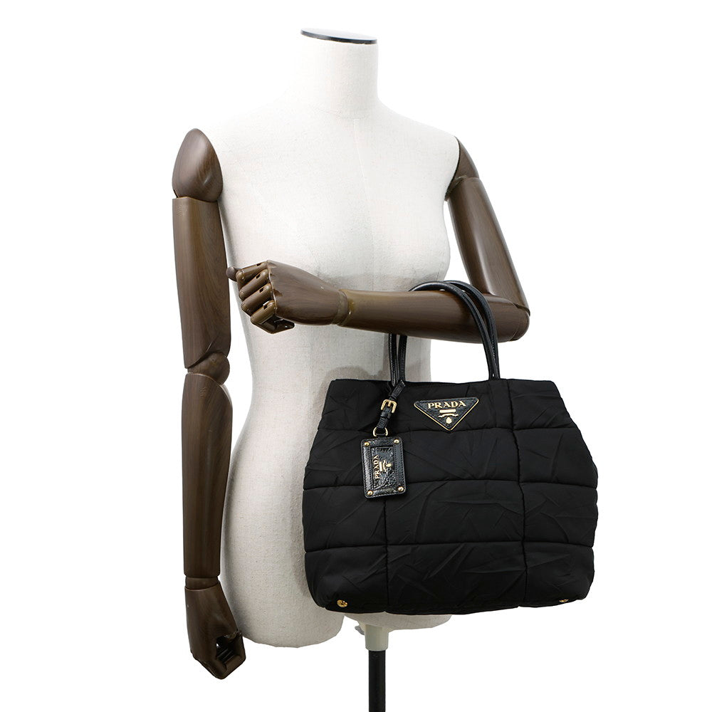 PRADA 2WAYBag BlackBN1596 Nylon Patent Leather