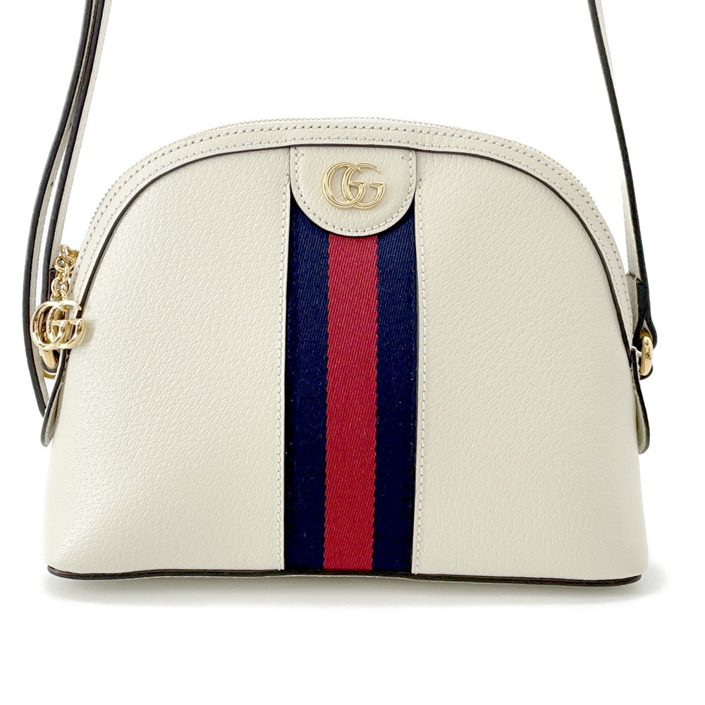 GUCCI Ophidia Shoulder Bag White719881 Leather