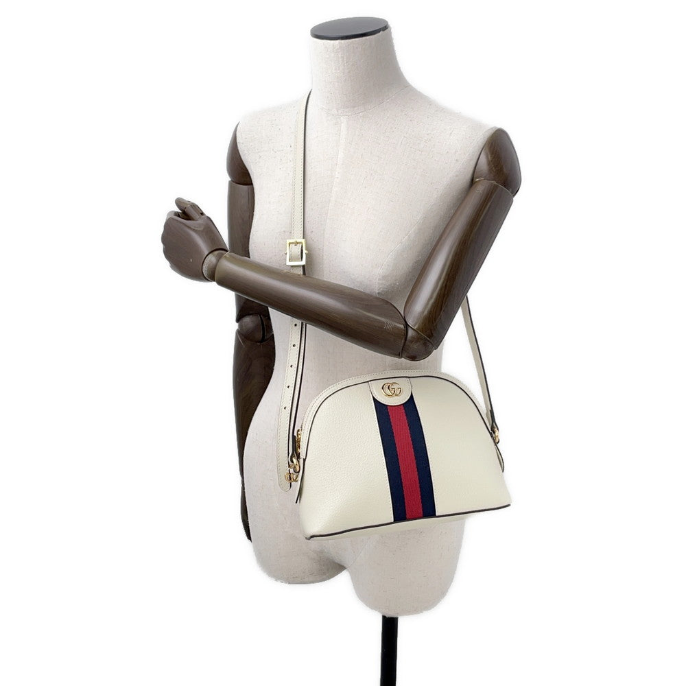 GUCCI Ophidia Shoulder Bag White719881 Leather