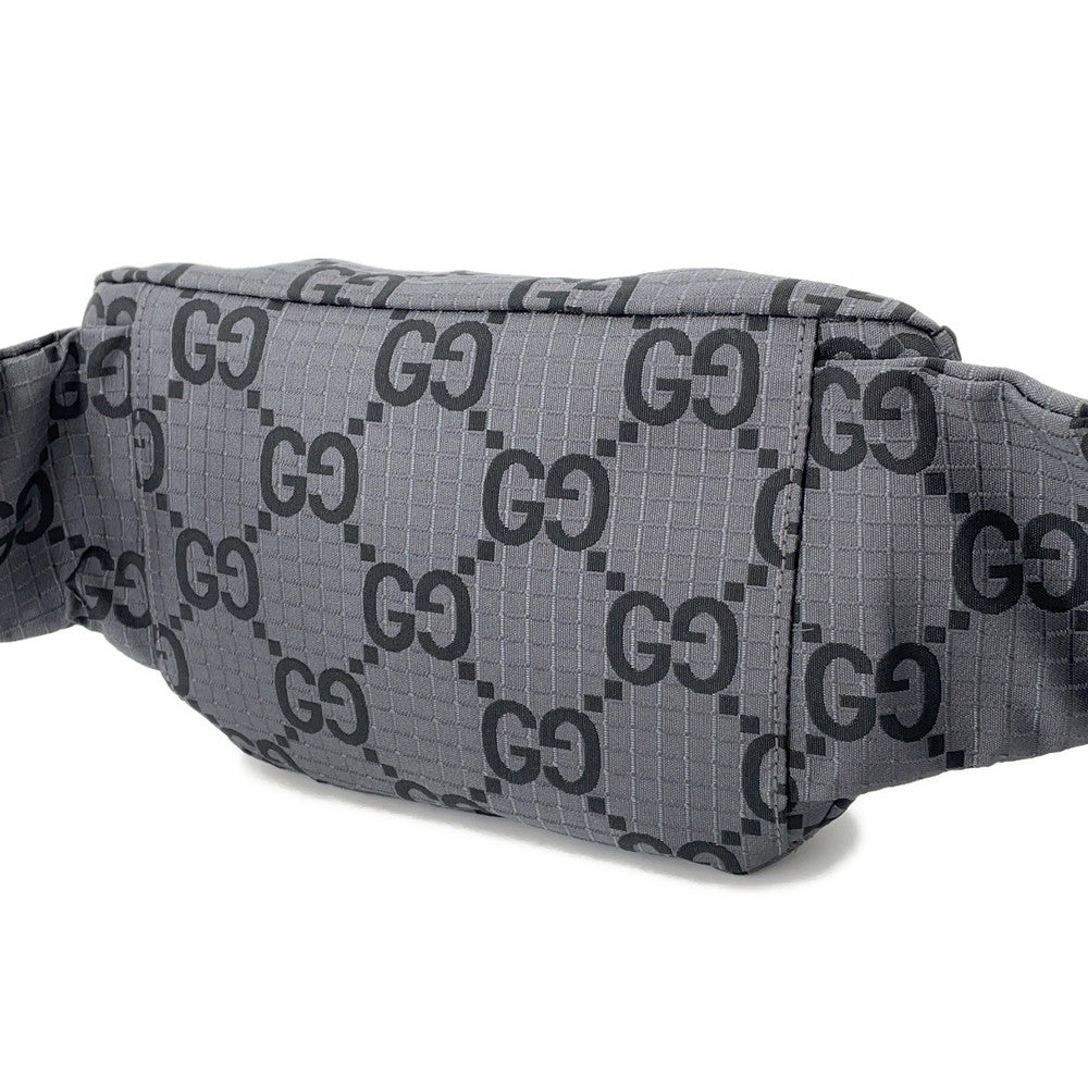 GUCCI ?GG Nylon belt bag Gray767934 Eco Nylon