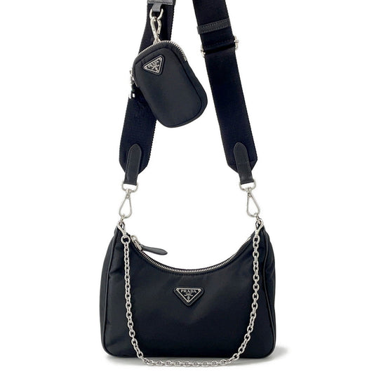 PRADA Re-Edition 2005 Shoulder Bag Black1BH204 Nylon