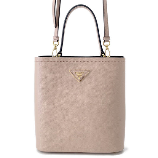 PRADA Panier 2WAYHandbag Pink/Black1BA212 Leather