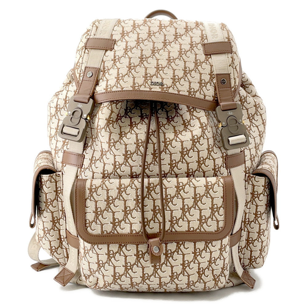 Dior ?Backpack Cactus JackCollaboration Beige/Brown1ESBA163JOD Canvas Leather
