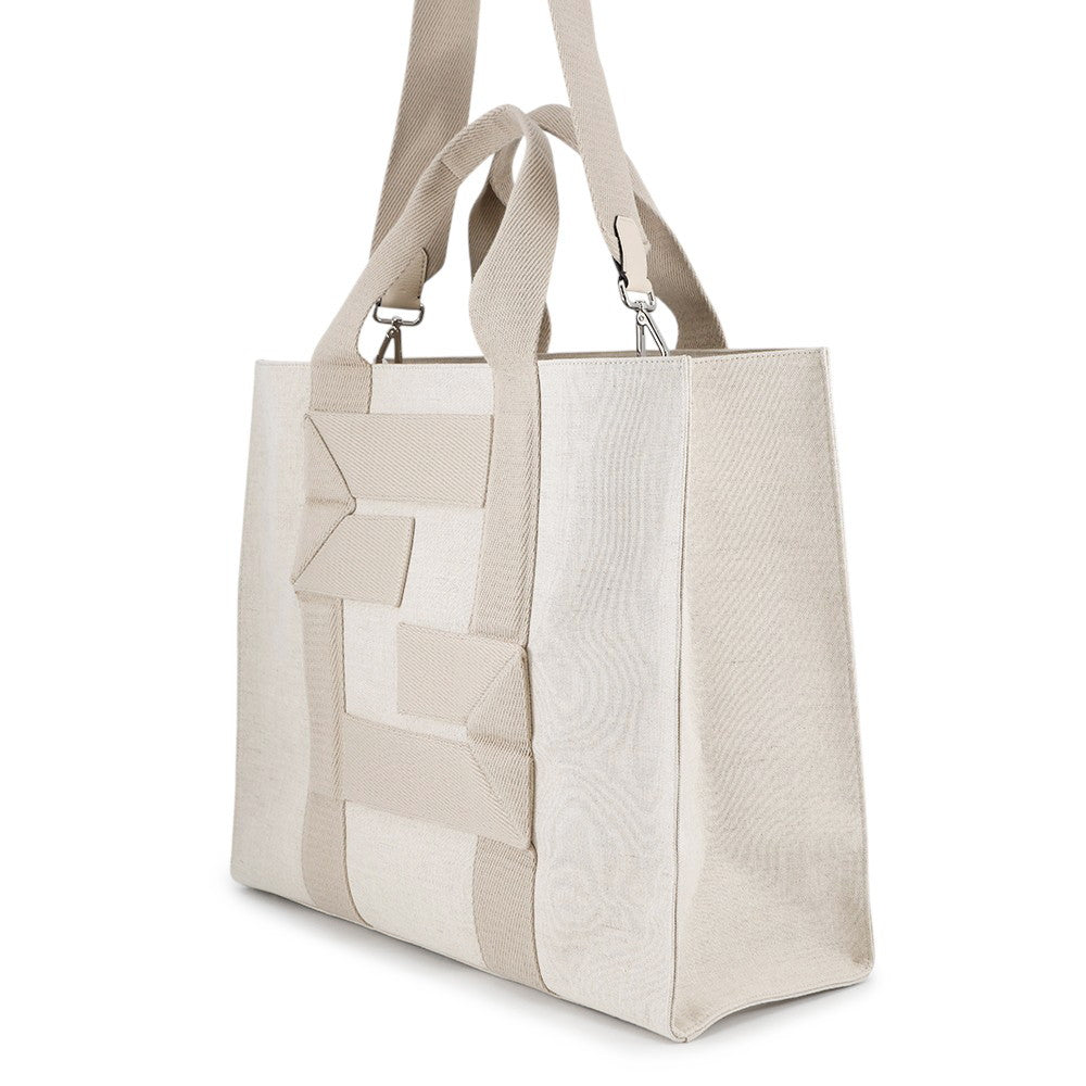 FENDI ?Shopping bag Beige7VA558 Canvas