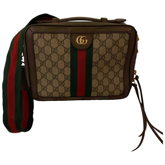 Gucci ophidia beige cloth handbag