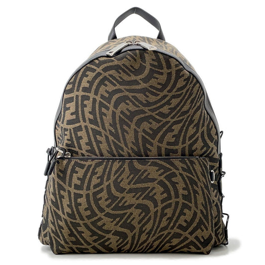 FENDI ?FF Vertigo Backpack Brown7VZ042 Canvas