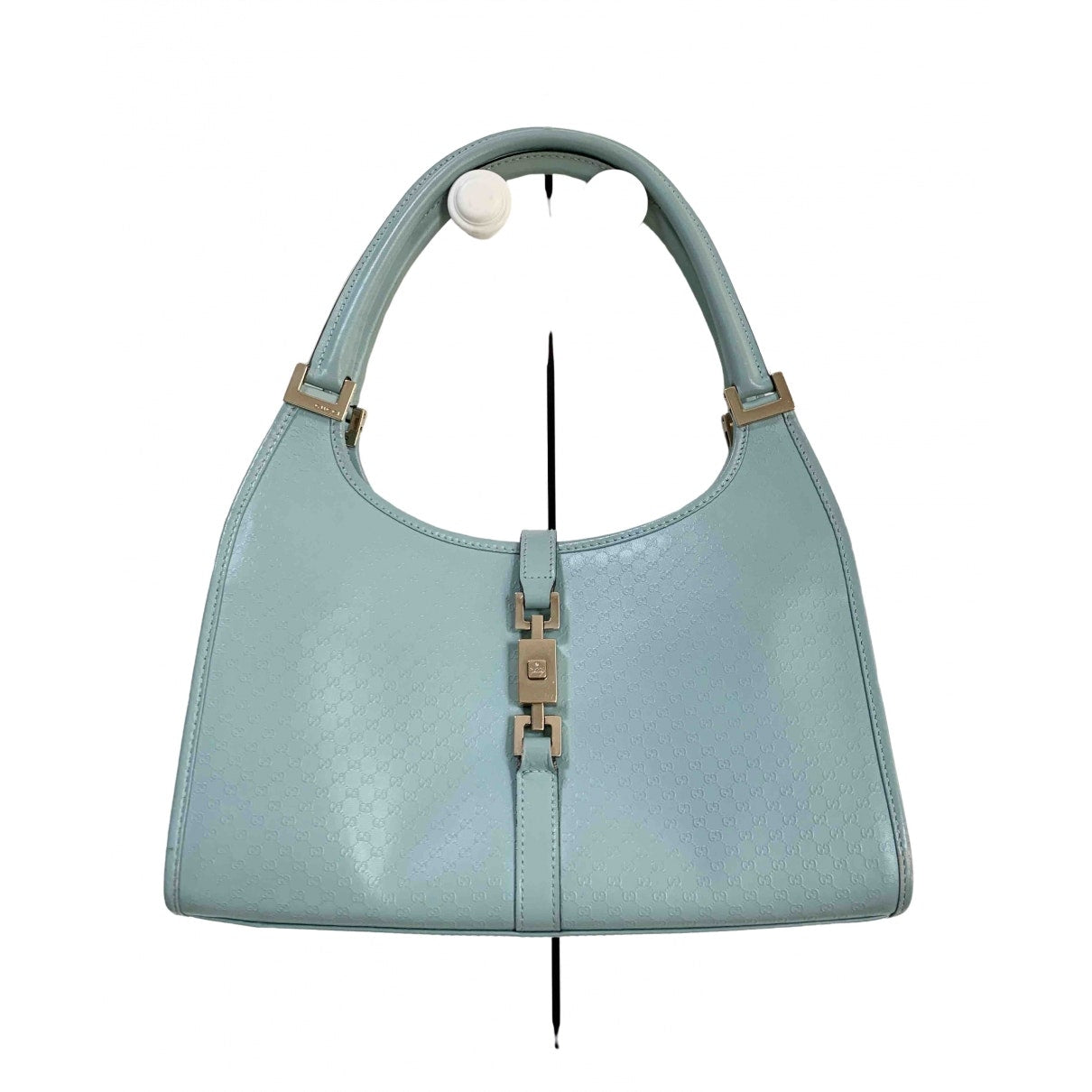 Gucci jackie turquoise leather handbag