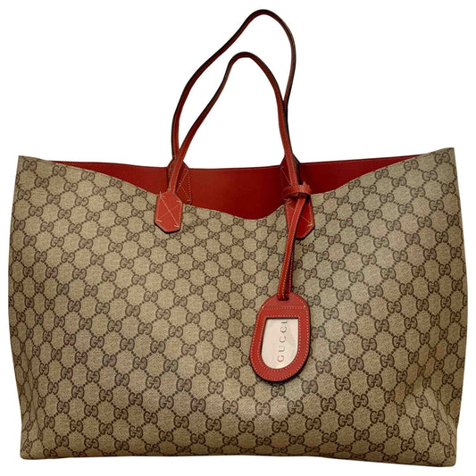 Gucci red leather handbag