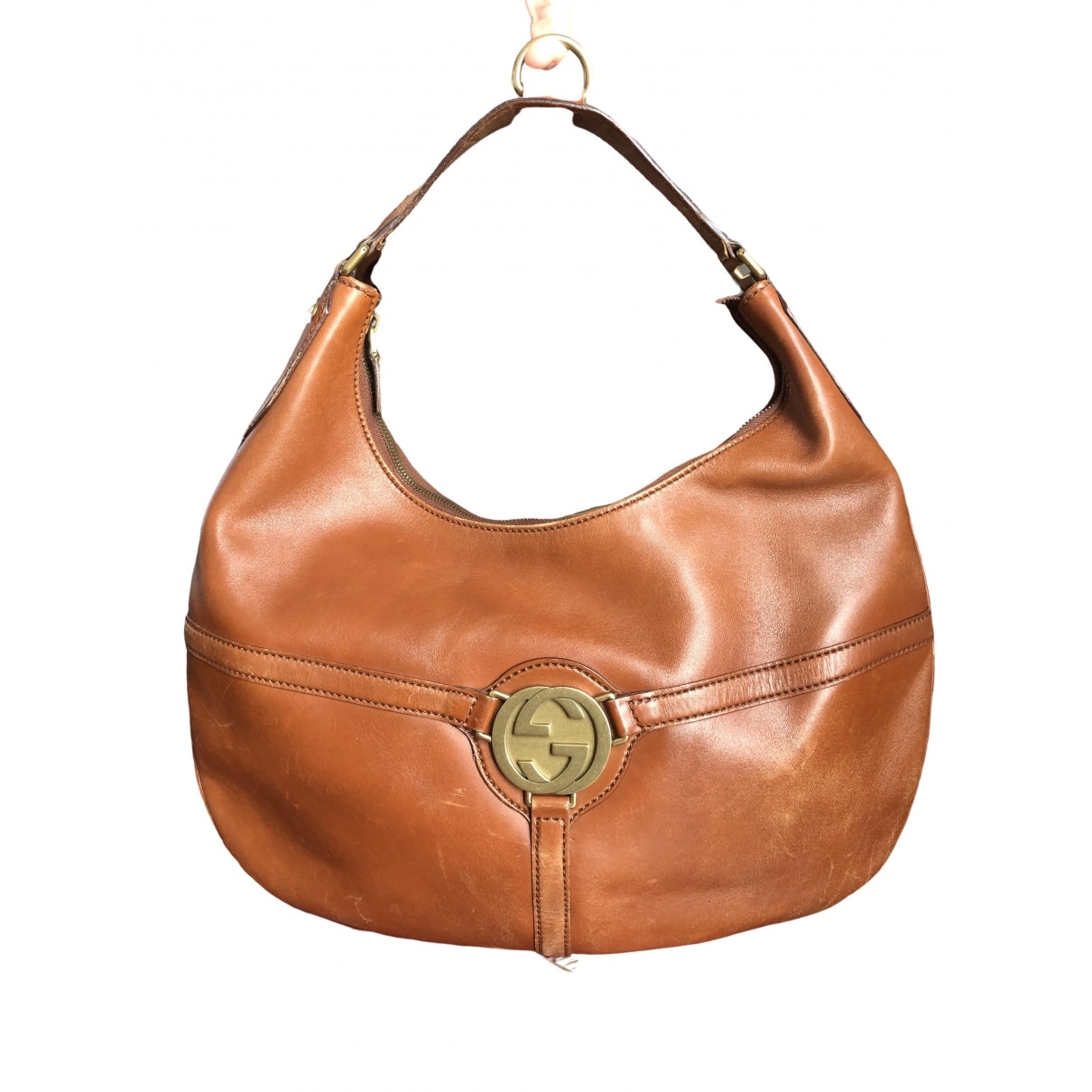 Gucci interlocking brown leather handbag