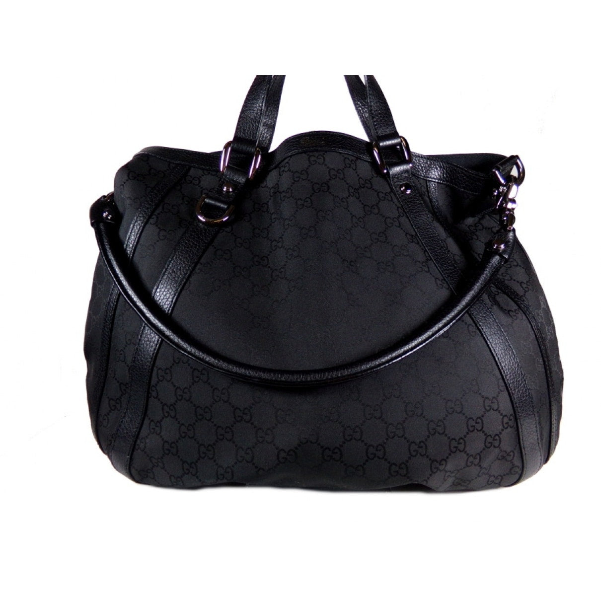 Gucci black cotton handbag