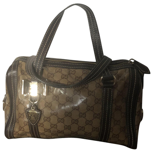 Gucci brown cloth handbag