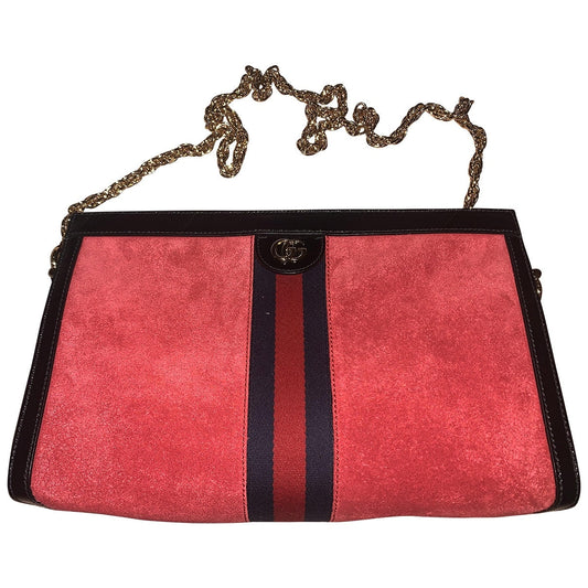 Gucci ophidia red leather handbag
