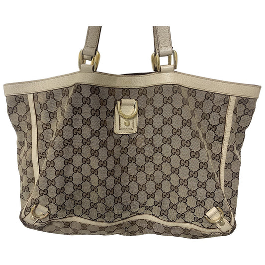Gucci beige cloth handbag