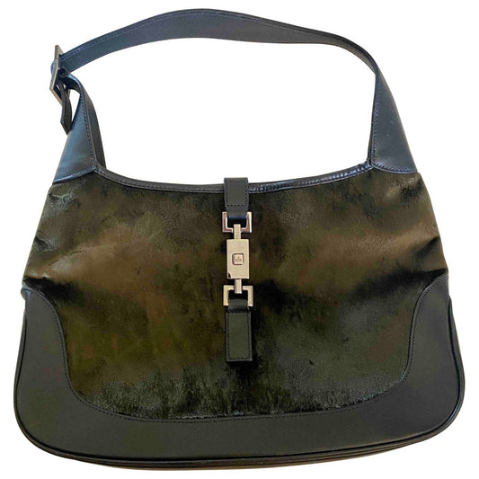 Gucci jackie khaki suede handbag
