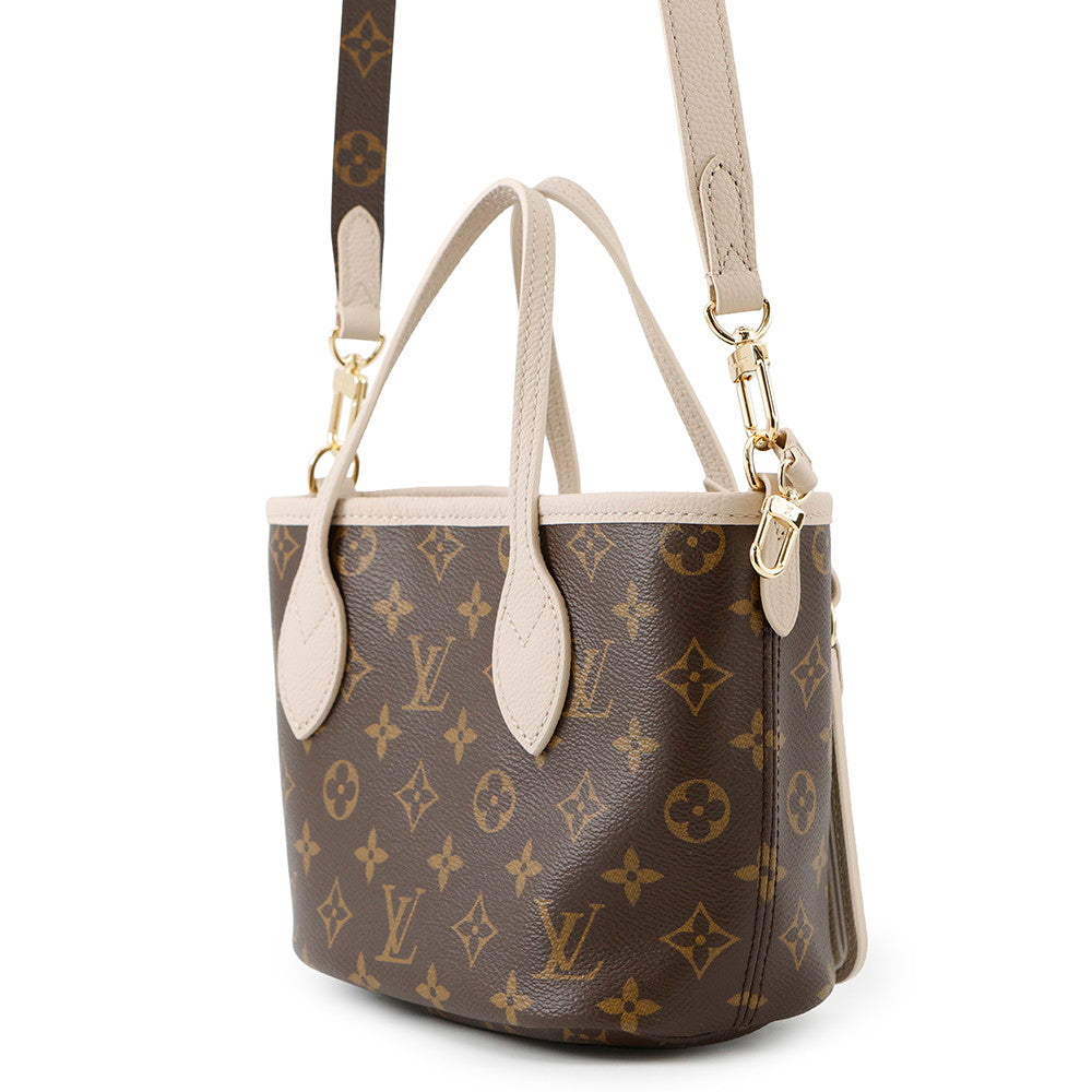LOUIS VUITTON Neverfull?Inside Out Dark Fango/BrownM12109 Monogram Grain Leather Size BB