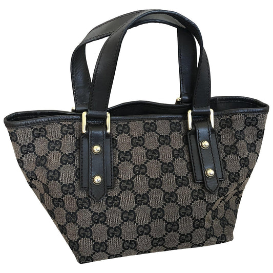 Gucci brown cloth handbag