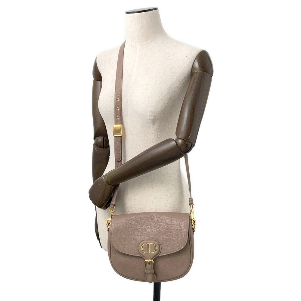 Dior Bobby Shoulder Bag GreigeM9319UBBN_45M Grained CalfLeather Size Medium