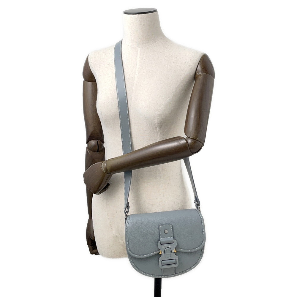 Dior Gallop Shoulder Bag Gray1ADPO033LAC Leather