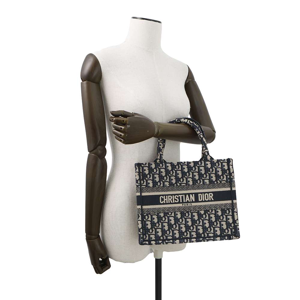 Dior Book tote Navy/BeigeM1265ZRIW Canvas Size Small