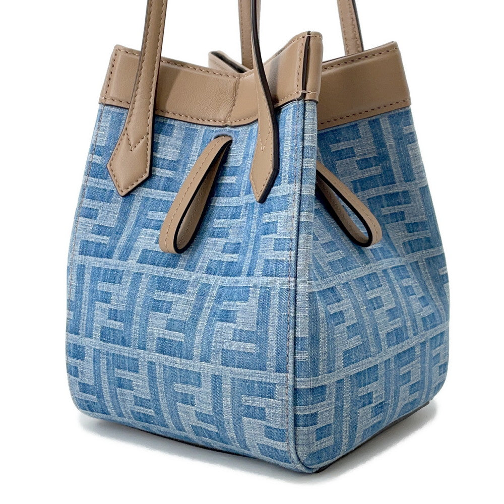 FENDI Origami Shoulder Bag Blue8BS083 Denim