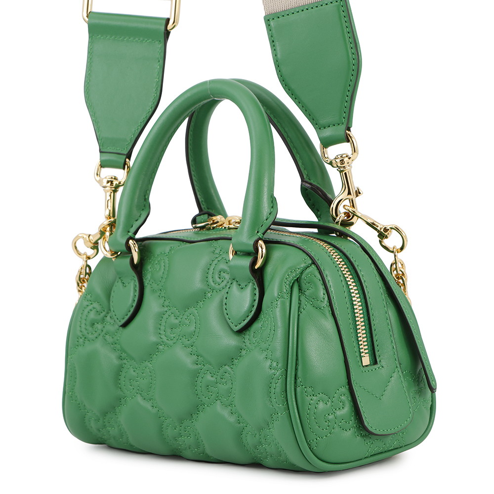 GUCCI GG Matelasse 2WAY Bag Green702251 Leather