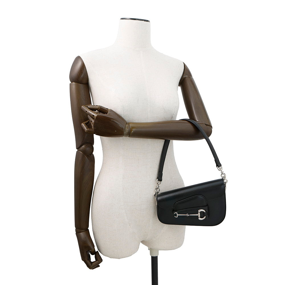 GUCCI Horsebit 1955 2WAY Bag Black774209 Leather Size Mini