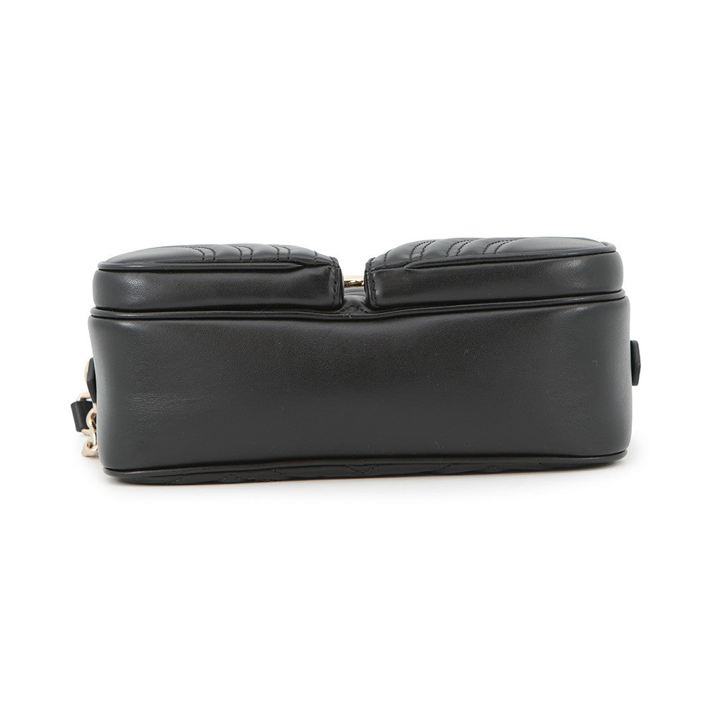 GUCCI GG Marmont Small Shoulder Bag Black798715 Calf Leather Size Small