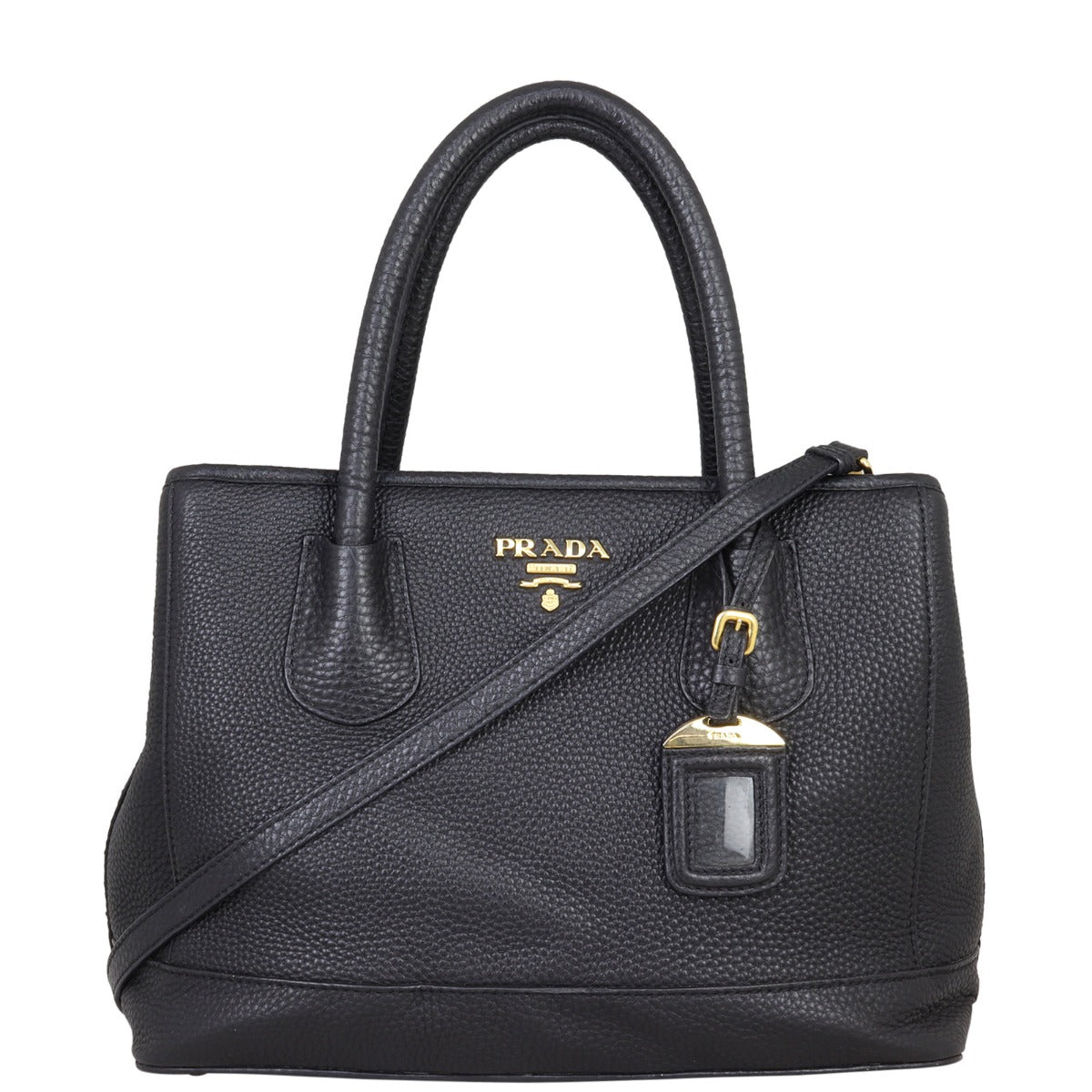 Prada Vitello Daino Two Way Tote