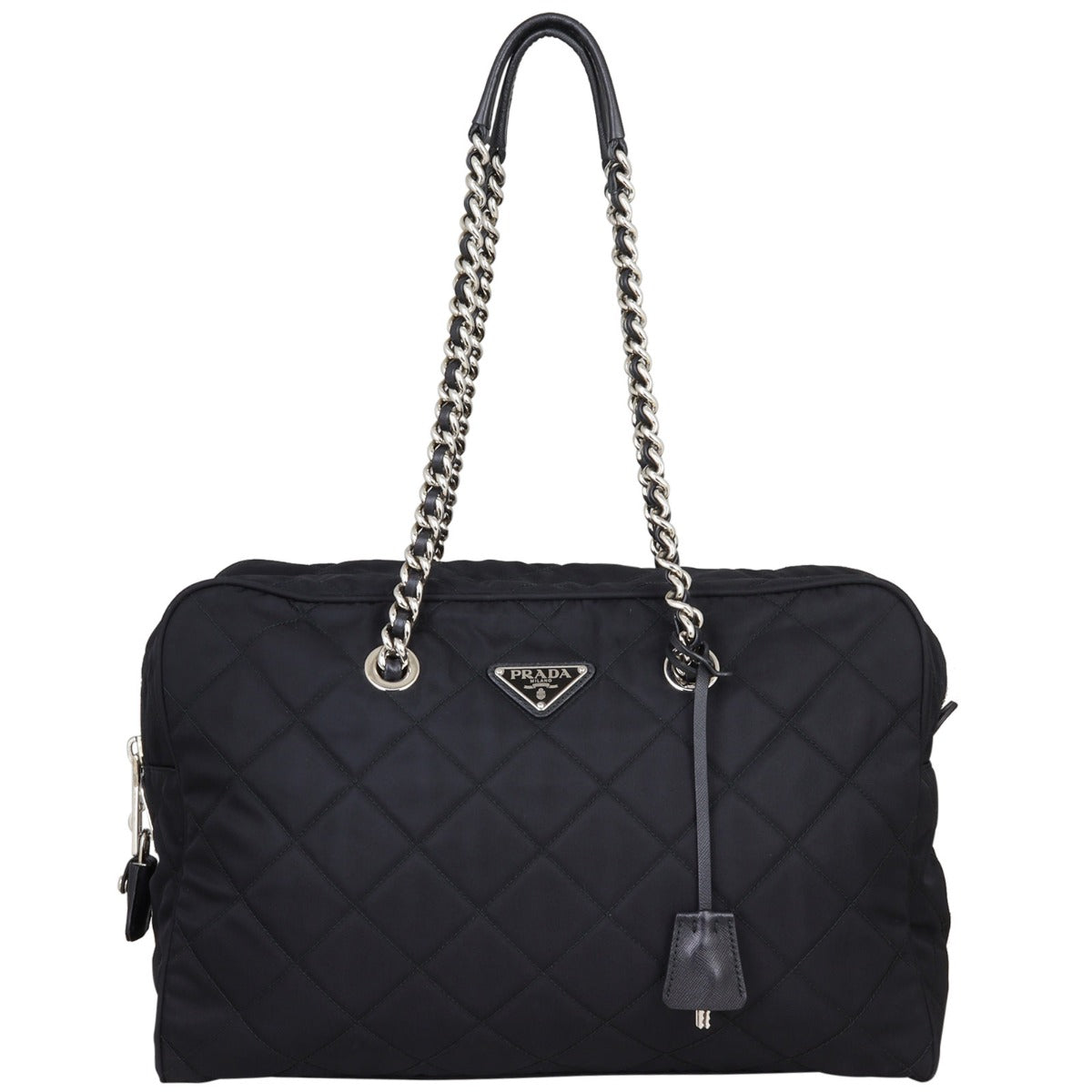 Prada Tessuto Quilted Bowling Bag