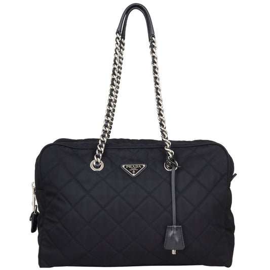Prada Tessuto Quilted Bowling Bag