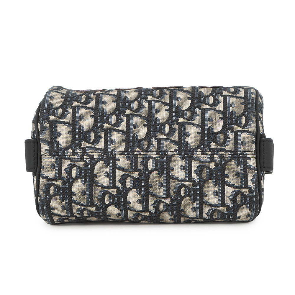 Dior Oblique Roller Shoulder Bag Rabbit Kids Black/BeigeM9916SNHO_M884 Canvas Leather Size Mini
