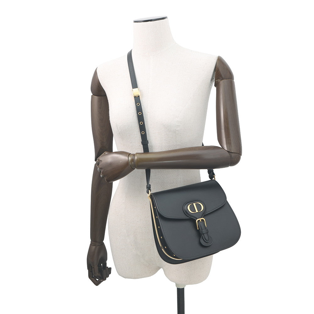 Dior Bobby Frame Shoulder Bag BlackM9333UMOF Leather Size Medium