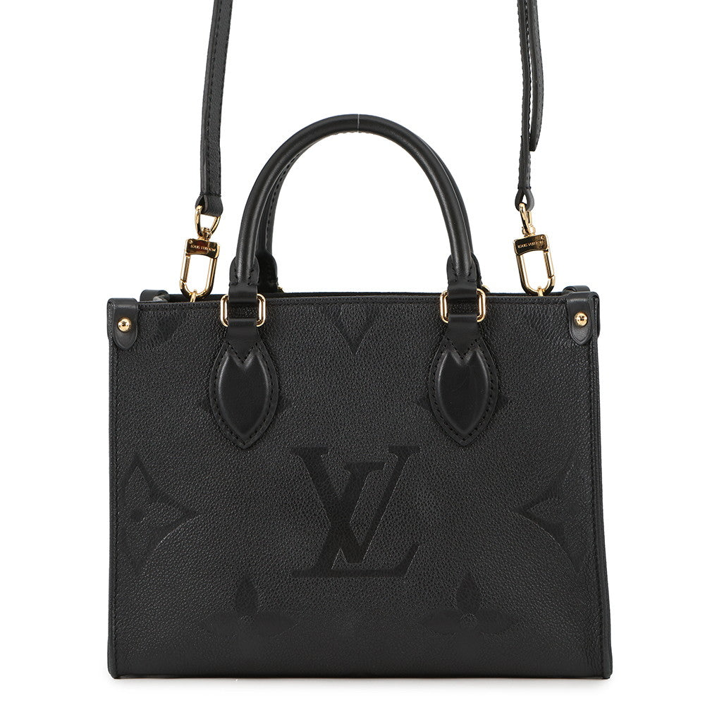 LOUIS VUITTON Onthego NoirM45653 Monogram Empreinte Leather Size PM