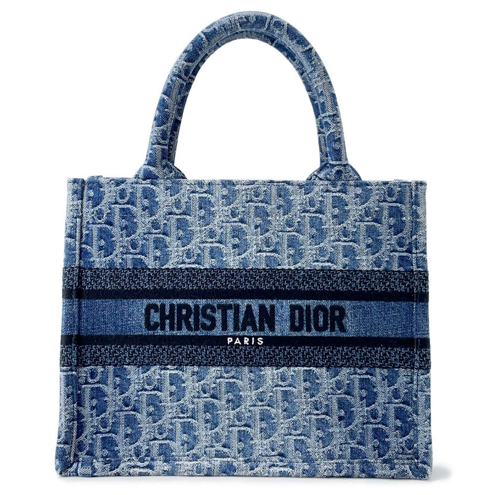 Dior Oblique Jacquard Book Tote BlueM1265ZEGC_M49E Denim Size Small