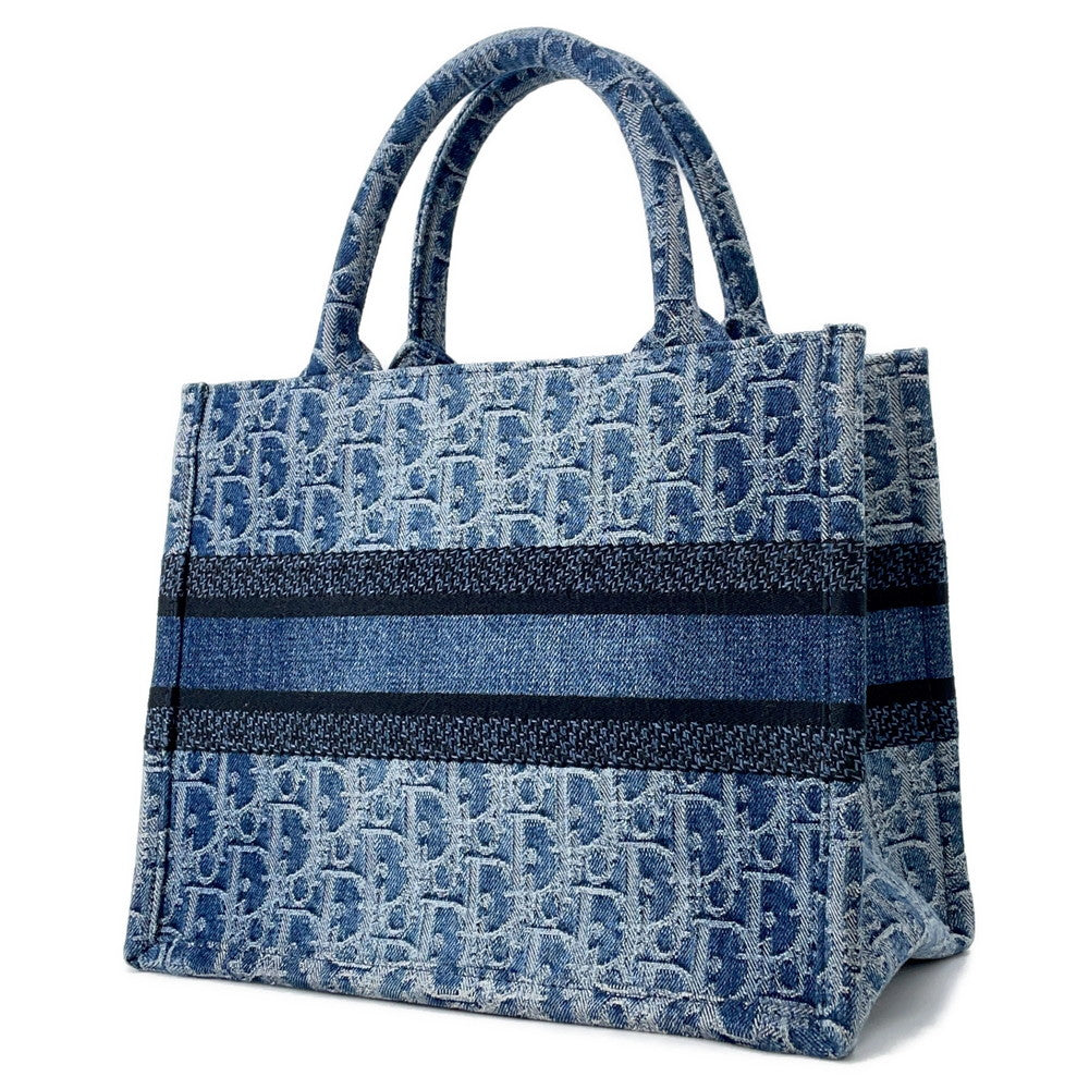 Dior Oblique Jacquard Book Tote BlueM1265ZEGC_M49E Denim Size Small