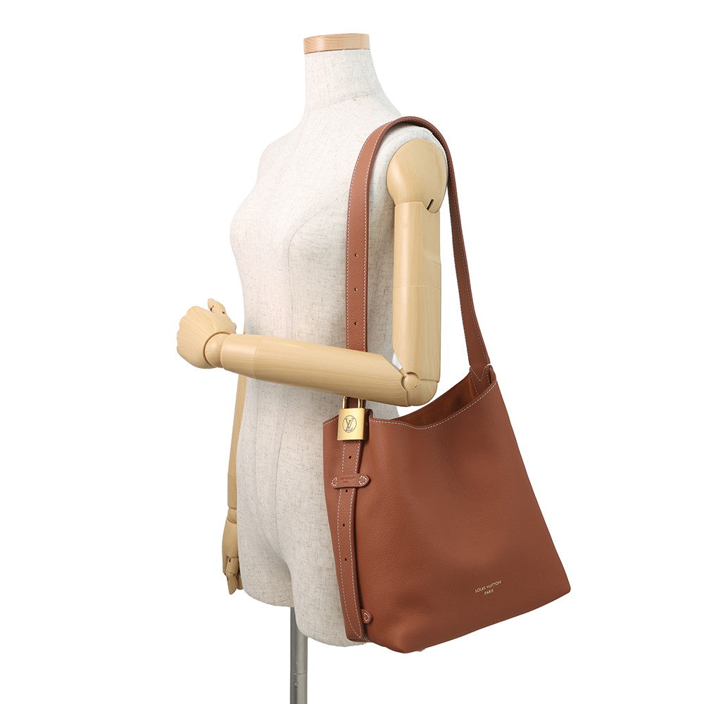LOUIS VUITTON Lowkey Hobo PM CognacM25354 Calf Leather Size PM