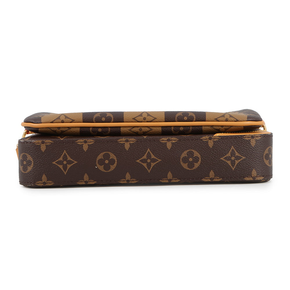 LOUIS VUITTON Trio Messenger BrownM45965 Monogram Stripe LV Squared
