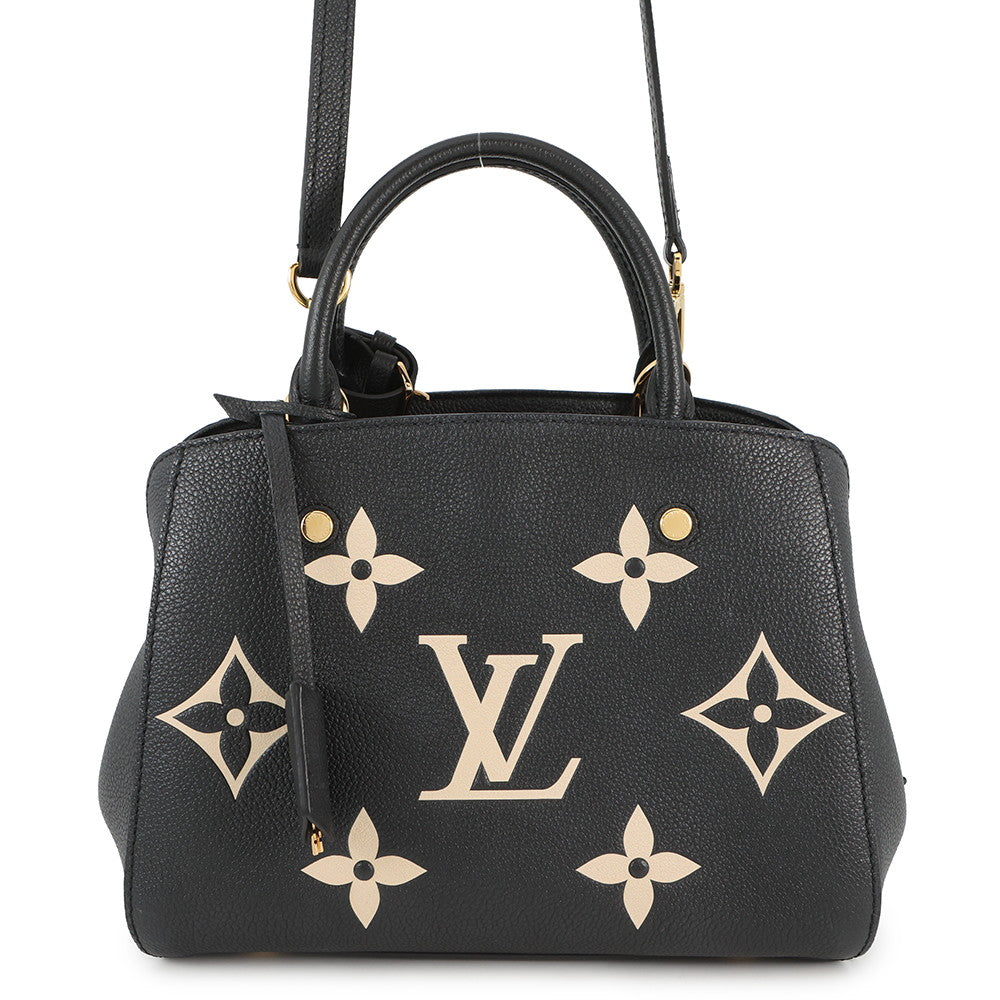 LOUIS VUITTON MontaigneBB NoirM45778 Monogram Empreinte Leather Size BB