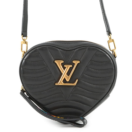 LOUIS VUITTON New Wave Heart Bag NoirM52796 Calf Leather