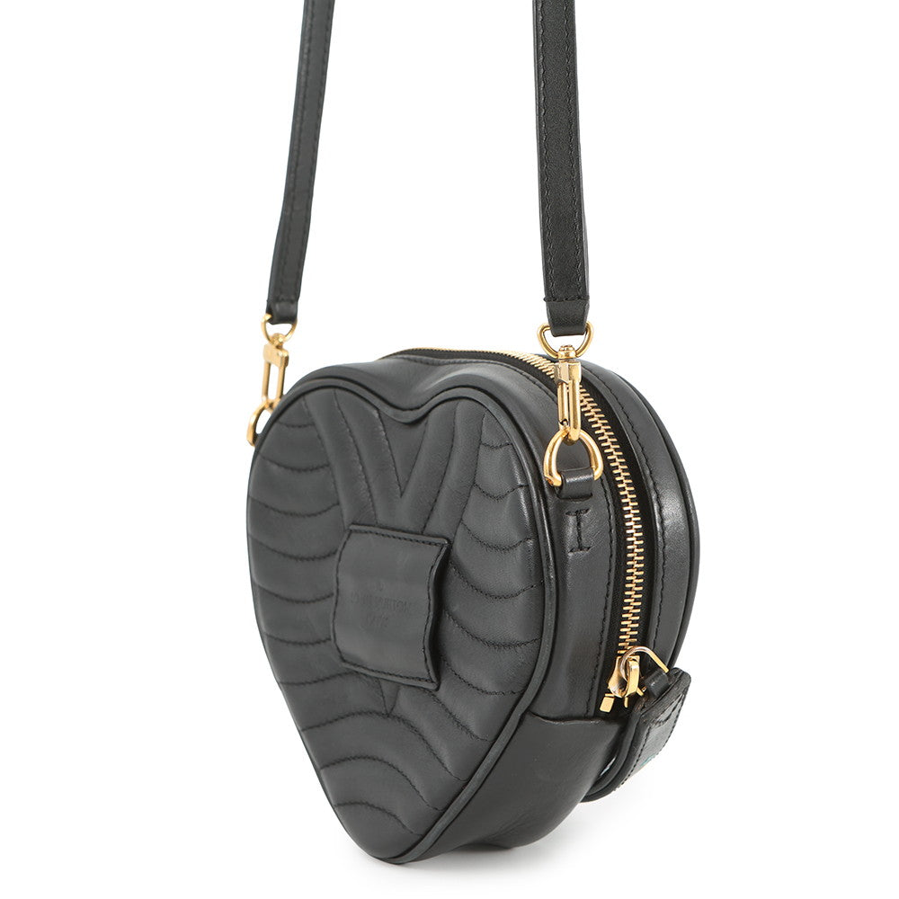 LOUIS VUITTON New Wave Heart Bag NoirM52796 Calf Leather