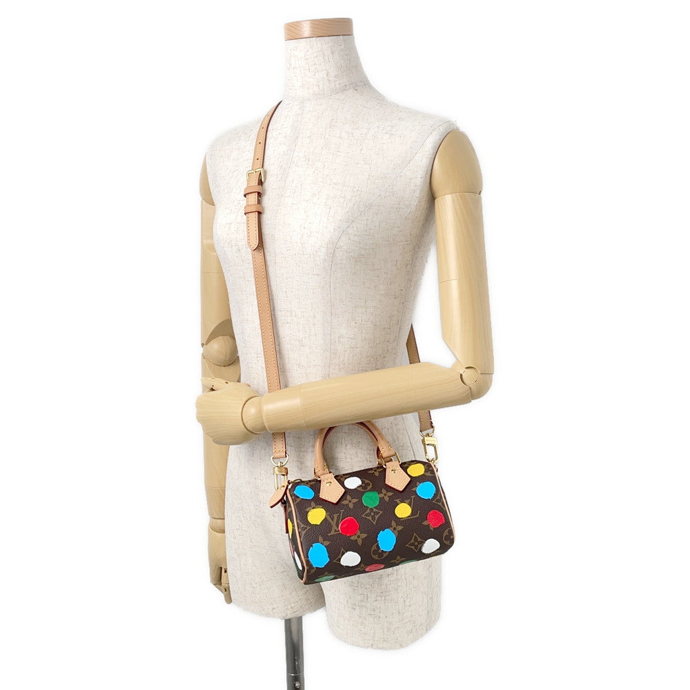 LOUIS VUITTON LV X YK Nano Speedy RedM81979 Monogram Painted Dot Size Nano