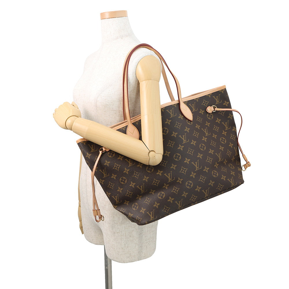 LOUIS VUITTON Neverfull BeigeM40156 Monogram Size MM