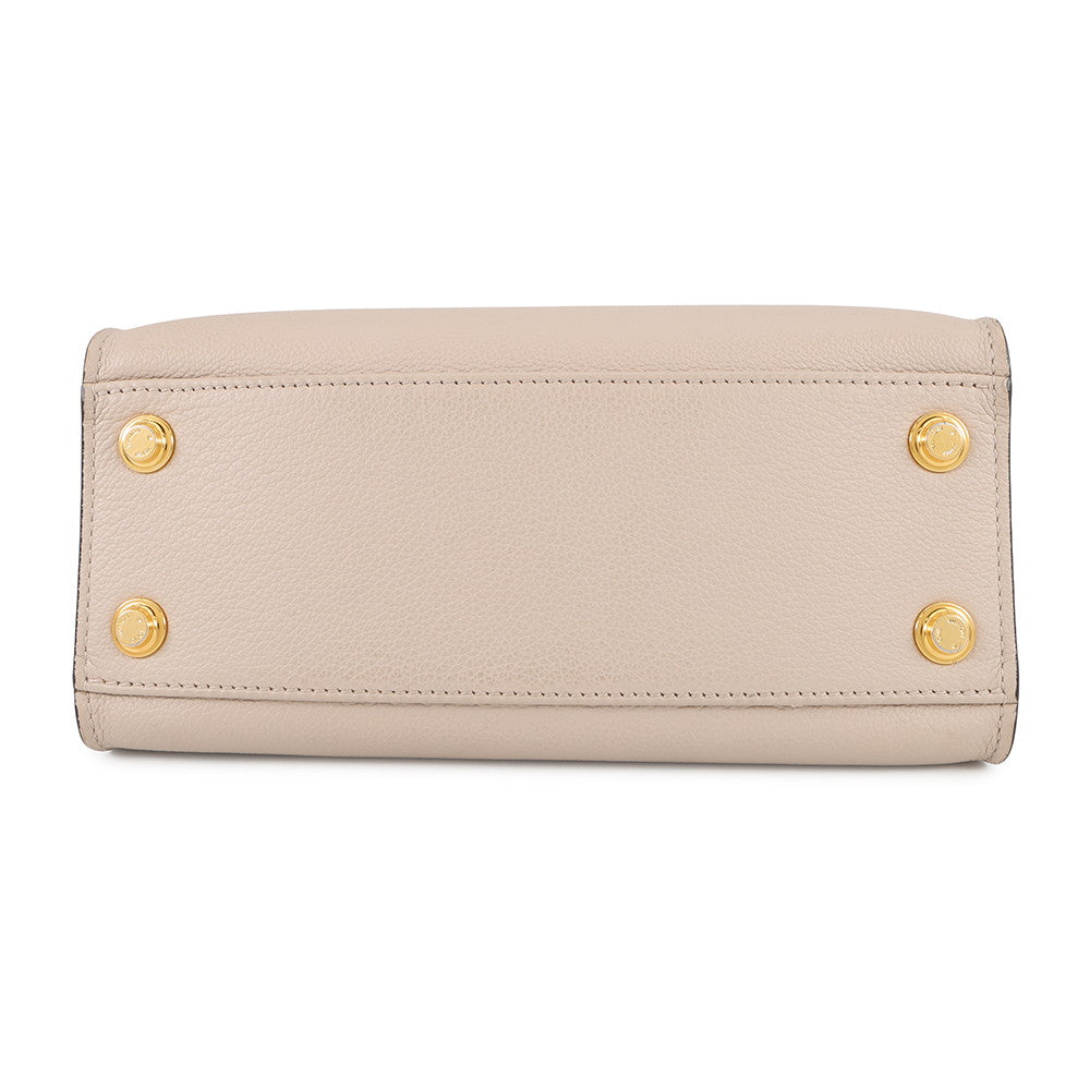 LOUIS VUITTON On My Side Greige Light BlueM57729 Monogram Calf Leather Size PM